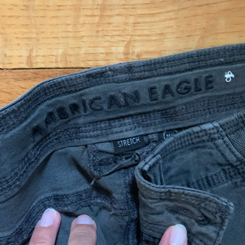 American Eagle Outfitters Dark Gray Cargo Pants - Picture 3 of 4